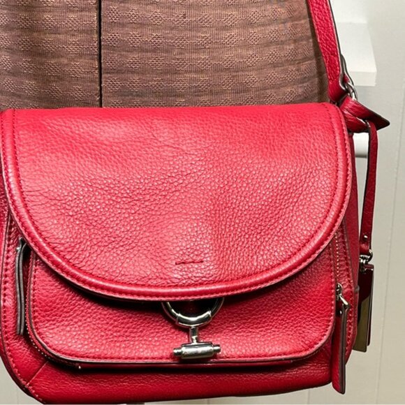 Vince Camuto Rio Red Leather MAKA Crossbody Bag VC-MAKA-CB Purse - Picture 4 of 16